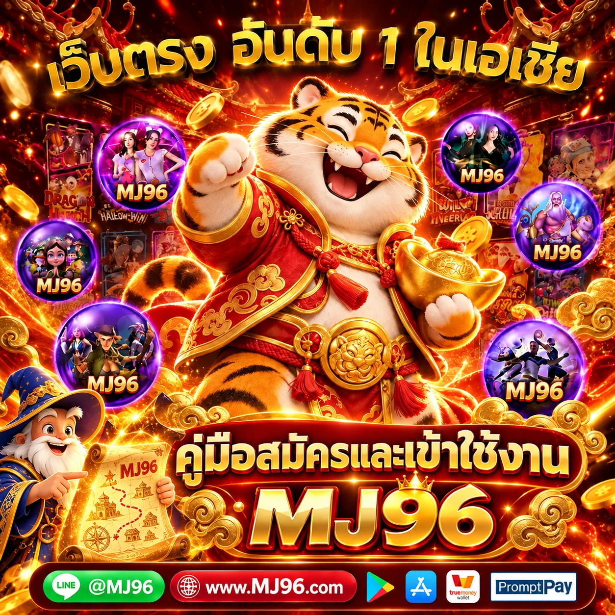 MJ96 สมัครใหม่ คู่มือ Login ฝากถอน และเลือกเกม